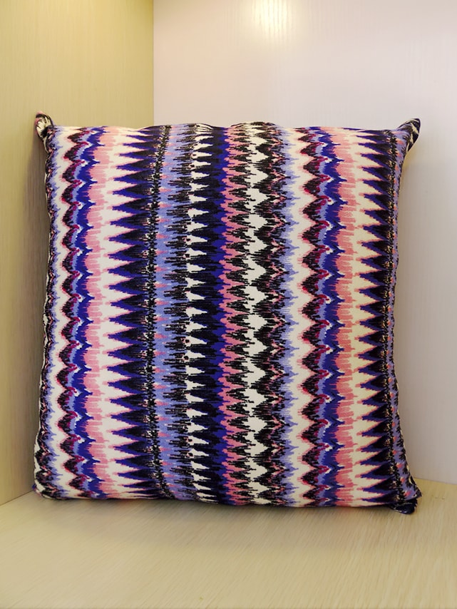 Purple Pink And White Patterned Throw Pillow Chronos Stores