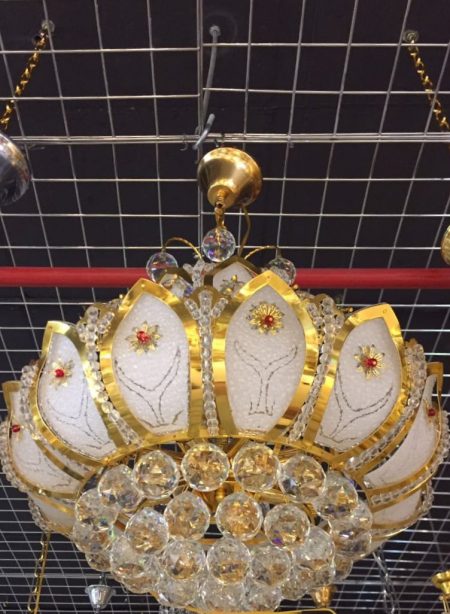 Royal Crown Design Drop Chandelier