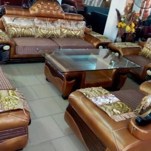 Brown 7 Seaters Luxuriate Leather Chair