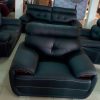 Black 7 Seaters LG Leather Chair