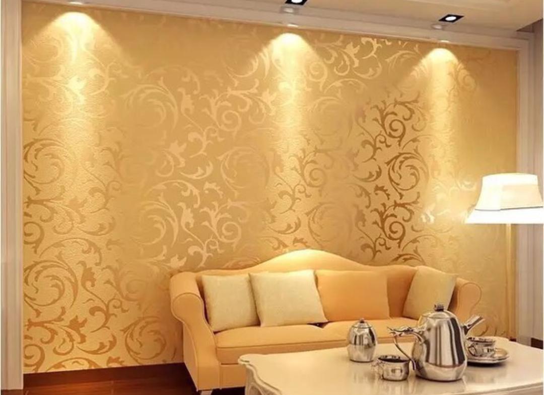 Beautiful big damask black gold beige carved finished design texture  background wallpaper
