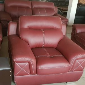 7 Seaters Brown LG Leather Chair