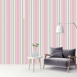 pink stripe wallpaper
