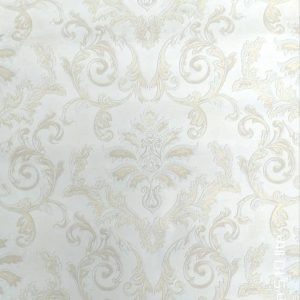 Silver and Gold Damask Wallpaper