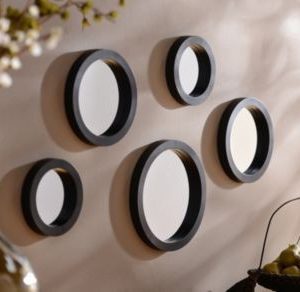 Wall mirrors, black framed wall mirrors, living room mirrors, oval wall mirror, large round mirror, mirrors